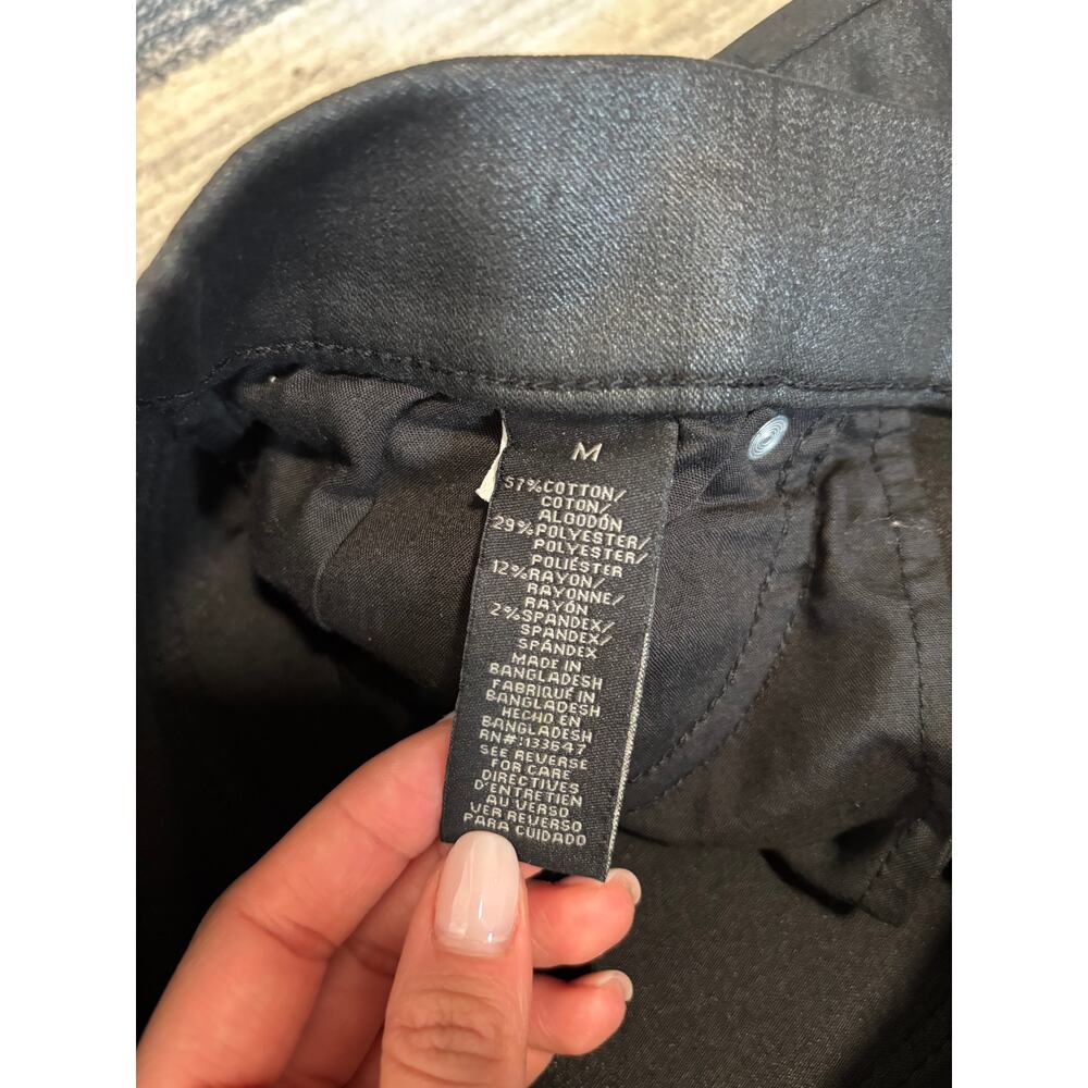 Kendall + Kylie The Jogger Black Coated Skinny Pants M - Picture 10 of 11
